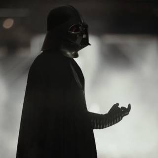 Darth Vader hallway wallpaper