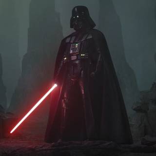Darth Vader hallway wallpaper