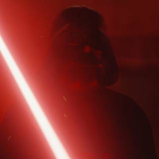 Darth Vader hallway wallpaper