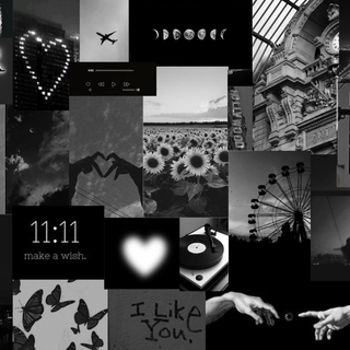 Dark collage desktop wallpaper