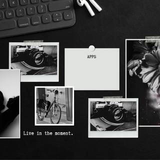 Dark collage desktop wallpaper