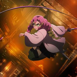 Mitsuri Kanroji desktop wallpaper