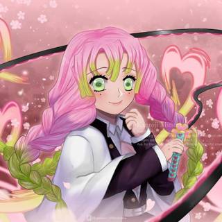 Mitsuri Kanroji desktop wallpaper