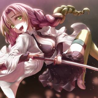 Mitsuri Kanroji desktop wallpaper