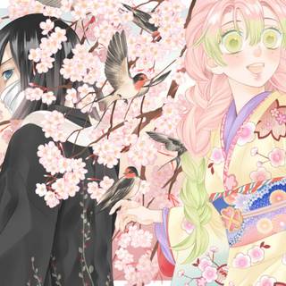 Mitsuri Kanroji desktop wallpaper