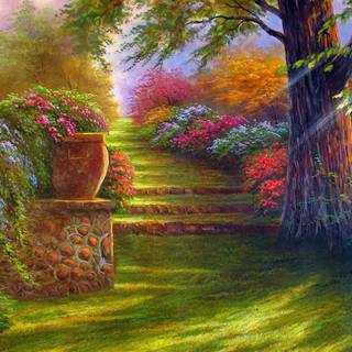 Desktop garden wallpaper