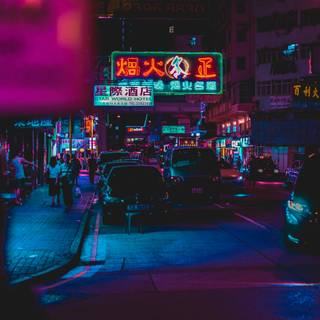 Black neon desktop wallpaper