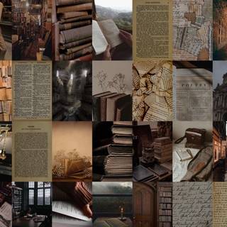 Dark collage desktop wallpaper