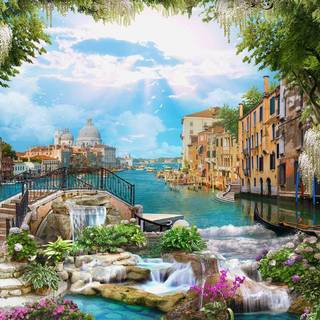 Desktop garden wallpaper