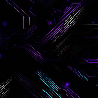 Black neon desktop wallpaper