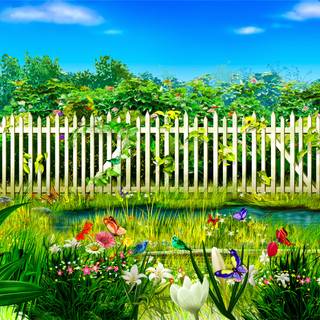Desktop garden wallpaper
