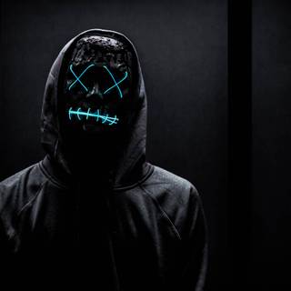 Black neon desktop wallpaper