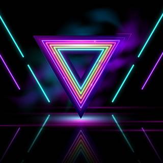 Black neon desktop wallpaper