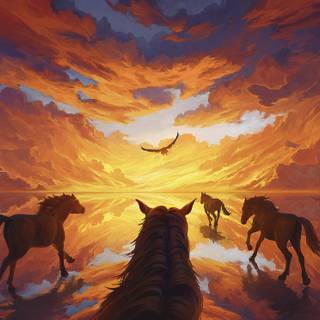 Horses desktop wallpaper