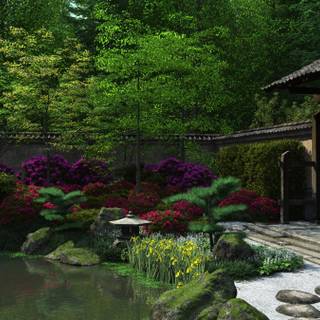 Desktop garden wallpaper