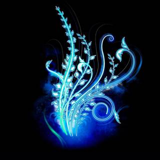 Black neon desktop wallpaper