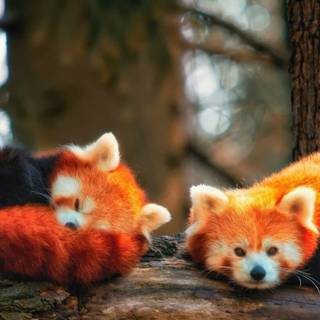 Red panda desktop wallpaper