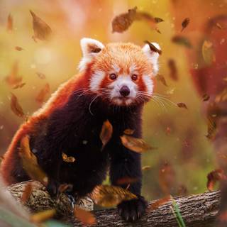 Red panda desktop wallpaper