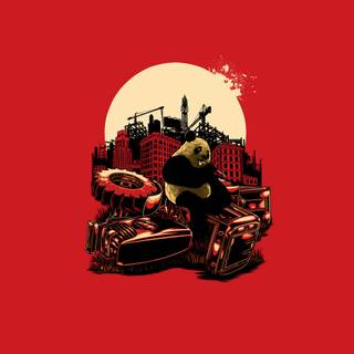 Red panda desktop wallpaper