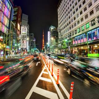 Japan night desktop wallpaper