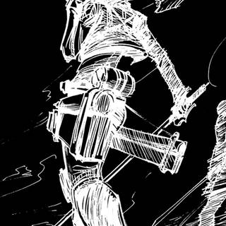 White anime mobile wallpaper