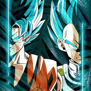 Goku and Vegeta mobile wallpaper
