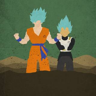 Goku and Vegeta mobile wallpaper