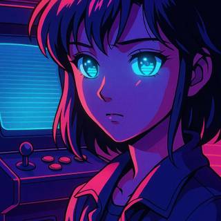 Dark anime girl mobile wallpaper