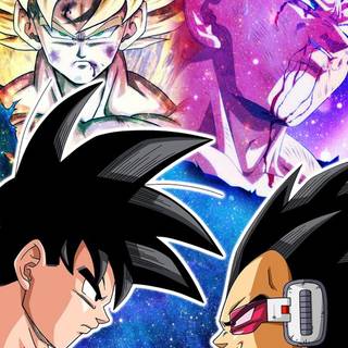 Goku and Vegeta mobile wallpaper