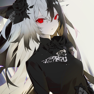 Dark anime girl mobile wallpaper