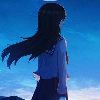 Dark anime girl mobile wallpaper