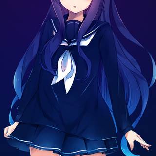 Dark anime girl mobile wallpaper