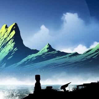 Dark Japanese desktop wallpaper