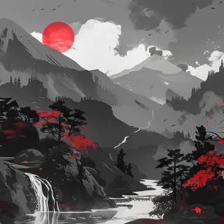 4k dark Japan wallpaper