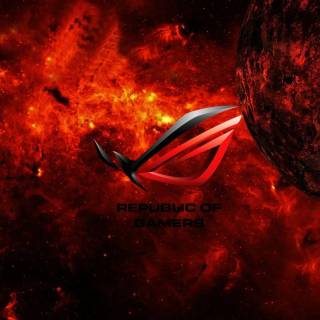 Red gaming desktop wallpaper