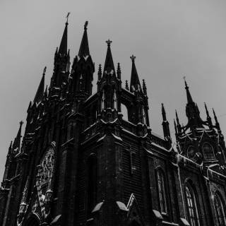 Gothic church 4k wallpaper