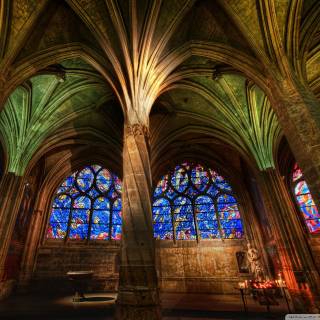 Gothic church 4k wallpaper