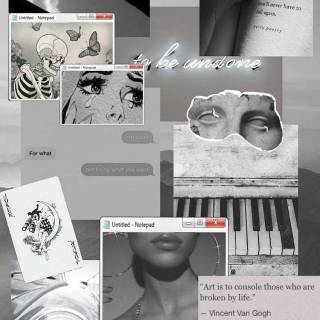 Gray aesthetic phone wallpaper