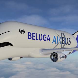 Airbus Beluga phone wallpaper