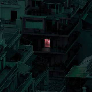 Minimalist green phone wallpaper