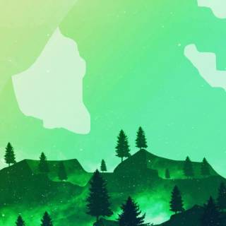 Minimalist green phone wallpaper