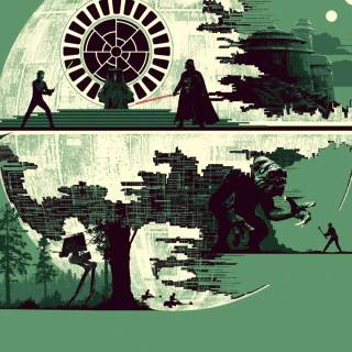 Minimalist green phone wallpaper