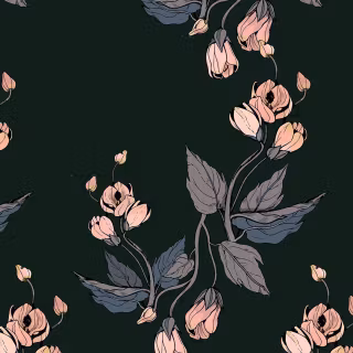Black flower phone wallpaper
