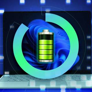 Laptop battery wallpaper