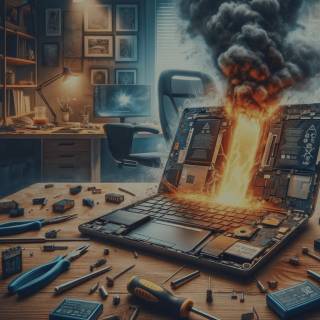 Laptop battery wallpaper