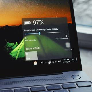Laptop battery wallpaper