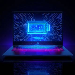 Laptop battery wallpaper