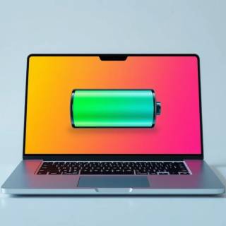 Laptop battery wallpaper