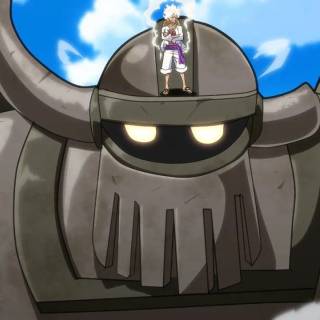 Luffy and Giant Robot wallpaper