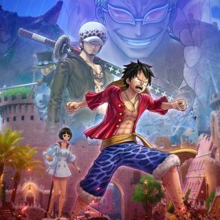 Luffy and Giant Robot wallpaper
